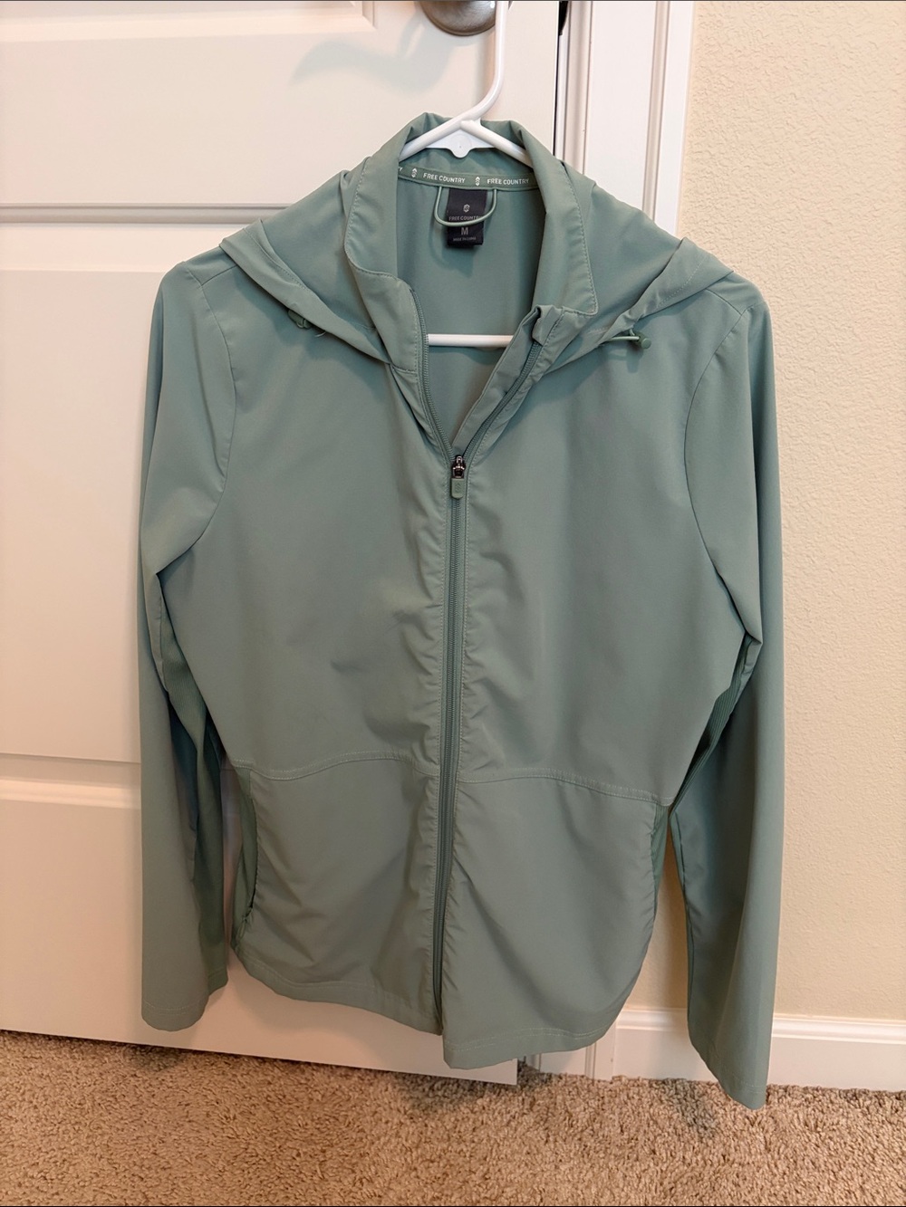 Free Country Sage Green Hooded Utility Jacket